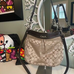 Coach Brown and Cream Women's Bag